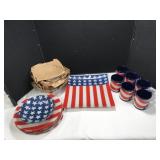 Patriotic Dinning by Pilgrim Glass Company