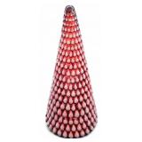 Large Red Glass Christmas Tree