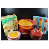 Luminarc Graphic Red Flowers Dish Set