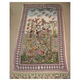Hand Stitched Needle Point Tapestry w/ Beads