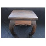 Small Carved Wooden Side Table