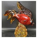 Large Murano Glass Style Fish Statue