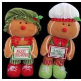 2pc Jumbo Gingerbread Man & Woman