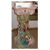 Gianni Lorenzon Italian Porcelain Fountain w/Colum