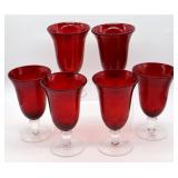 6pc Hand Blown Artland Water Gobles