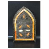 Vintage Moroccan Mirror Ornate w/ Hinged Doors
