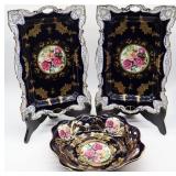 3pc Porcelain Trays & Bowl+ - Alpine Cuisine