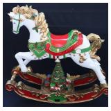 Large Musical Christmas Rocking Horse