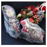 3pc Decorative Christmas Santa & Sleighs Pieces