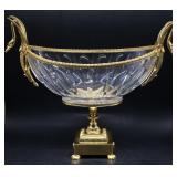 Gilt Mounted Crystal Centerpiece