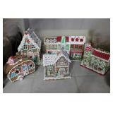 Ginger Bread Christmas Village Houses & Trailer
