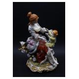 Vntg Dresden German Porcelain Victorian Figure