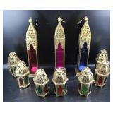 Collection of Vintage Morocco Candle Lanterns