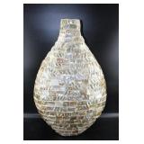 Mother of Pearl Mosaic Vase