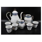 Vintage Blue & Gold Tea Set