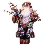 Hand Crafted Candy Christmas Santa