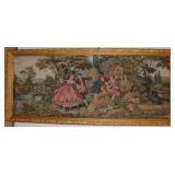 Framed Wall Tapestry Romeo & Juliet Needle Point