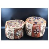 Leather Moroccan Hand Made Poufs