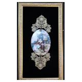 Framed French Limoges C