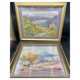 Original Oil on Canvas Paintings Framed