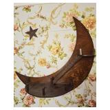 Art Deco Crescent Moon Wall Shelf