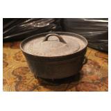 Antique Cast Iron Lidded Pot