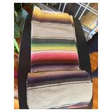 Vintage Mexican Serape Woven Saltillo Blanket