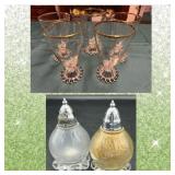 Vintage Candlewick Glasses & Salt & Pepper