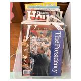 Tote full of magazines