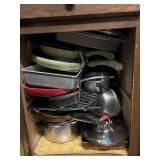 Large collection of pots, pans and more
