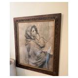Antique Robert Ferruzzi Madonna on the Streets