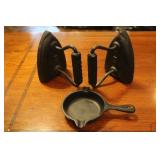 Antique Sad Irons & Ashtray