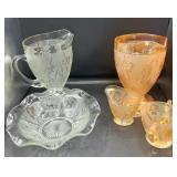 Vintage Iris Clear and Marigold