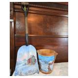 Hand Painted Shovel & Bucket