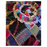 Velvet Patchwork Bedspread & Shams
