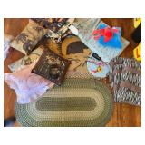 Braided Rug and Chair Pads/Pillows