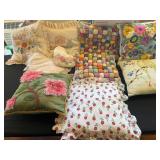 Collection of Handmade Throw Pillows