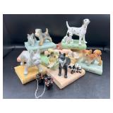 Collection of Miniature Dog Figurines