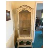 Vintage French Provencial Bonnet Top Cabinet