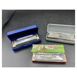 Collection of Vintage Harmonicas
