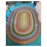 Hand Made Braided Rug - Signed