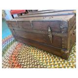 Antique Flat Top Trunk