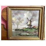 Wood Framed Ceramic Tile Art (3)