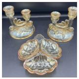 Vintage Marigold Amber Lusterware