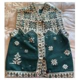 Vintage 100% Worsted Wool Vest