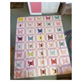 Handmade Butterfly Quilt