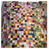 Handmade Scrappy Patchwork Quilt