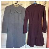 Pair of Vintage Wool Dresses