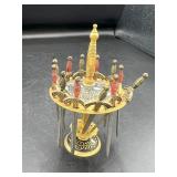 Vintage Toledo Swords In Stand