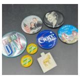 Collection of Political Buttons & More